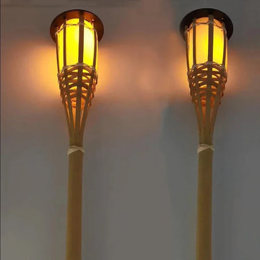 Tiki Torch Solar Pathway Light - 5 Piece Set