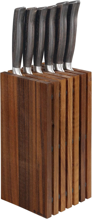 Walnut Slotted Knife Block