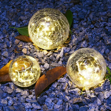 Cracked Glass Pathway Solar Globe