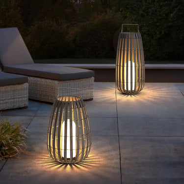 Natural Rattan Lantern Light