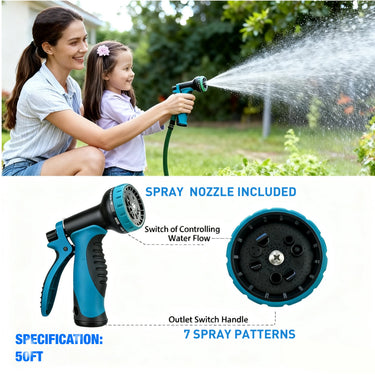 Cabinware Non-Expanding Garden Hose 50ft, Flexible Ultra-Light Water Hose