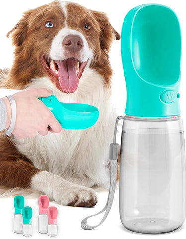 Portable Pet Water Bottle - Leak Proof and Lightweight Water Bottle - Travel Water Bottle with Bowl